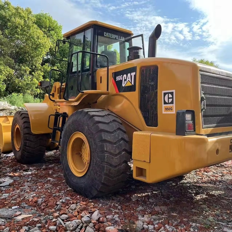 Cargador de ruedas amarillo CAT950G con carga nominal de 9 toneladas