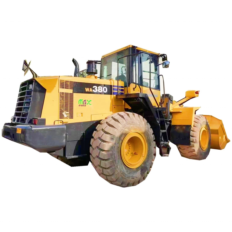En buen estado de segunda mano Komatsu WA380 Cargador usado Excavadora Color original Cargador de pago