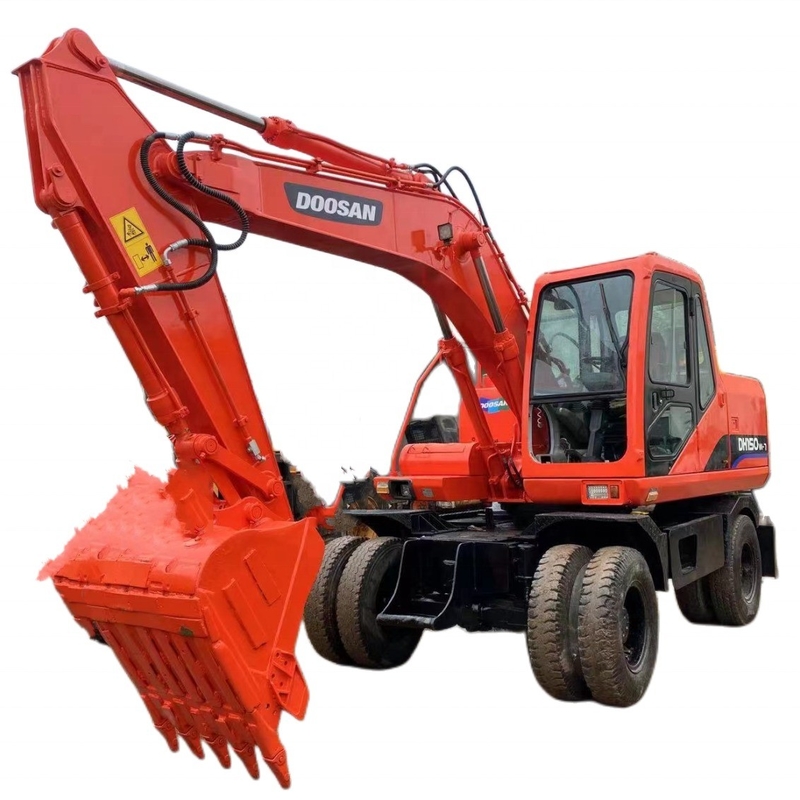 Doosan DH150W-7 Excavadora de 15 toneladas Excavadora usada con motor HINO en excelentes condiciones