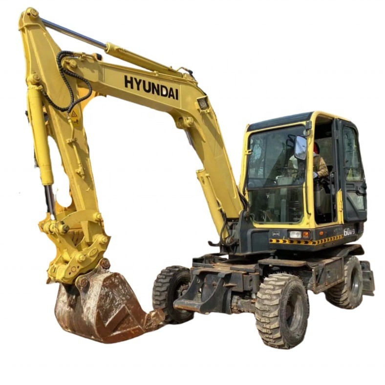 Hyundai 60w-9 Usado Corea Original Excavadora de 6 toneladas Excavadora de recorrido 6000 kg Peso de la máquina