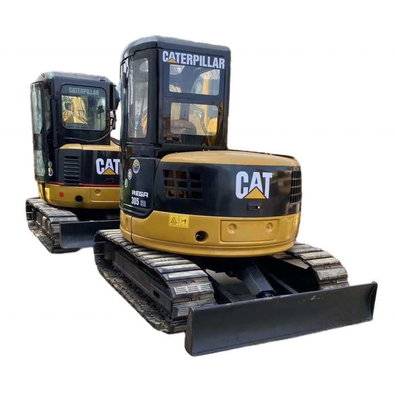 Excavadora mini CAT305 usada con peso de operación de 0,8 TON y sistema hidráulico