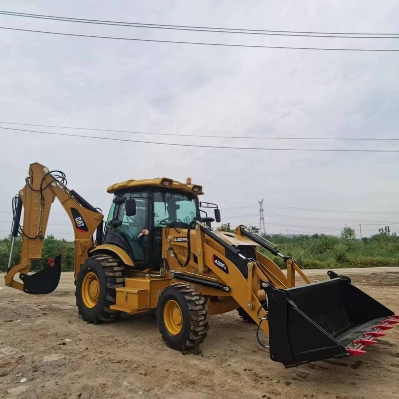 Japón pintura original usado retroexcavadora HINO motor de 20 toneladas Caterpillar 420F para Sal