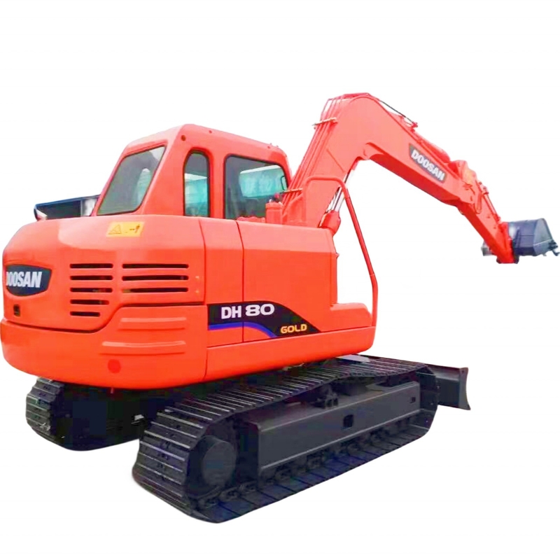 Excavadora usada Doosan DH80 con pintura original y cilindro hidráulico Liyuan en Japón