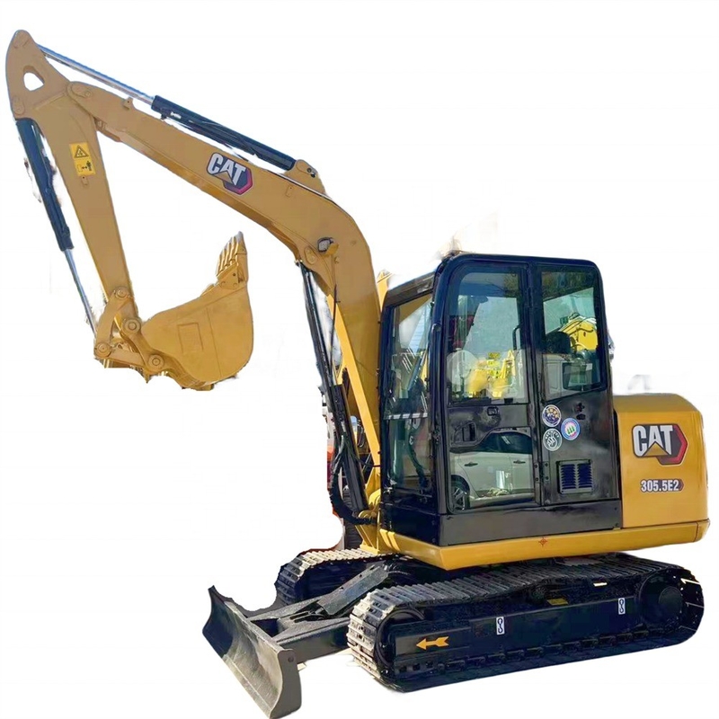 Maquinaria de movimiento de tierra Cat 305.5e2 Mini excavadora de orugas con motor CAT original