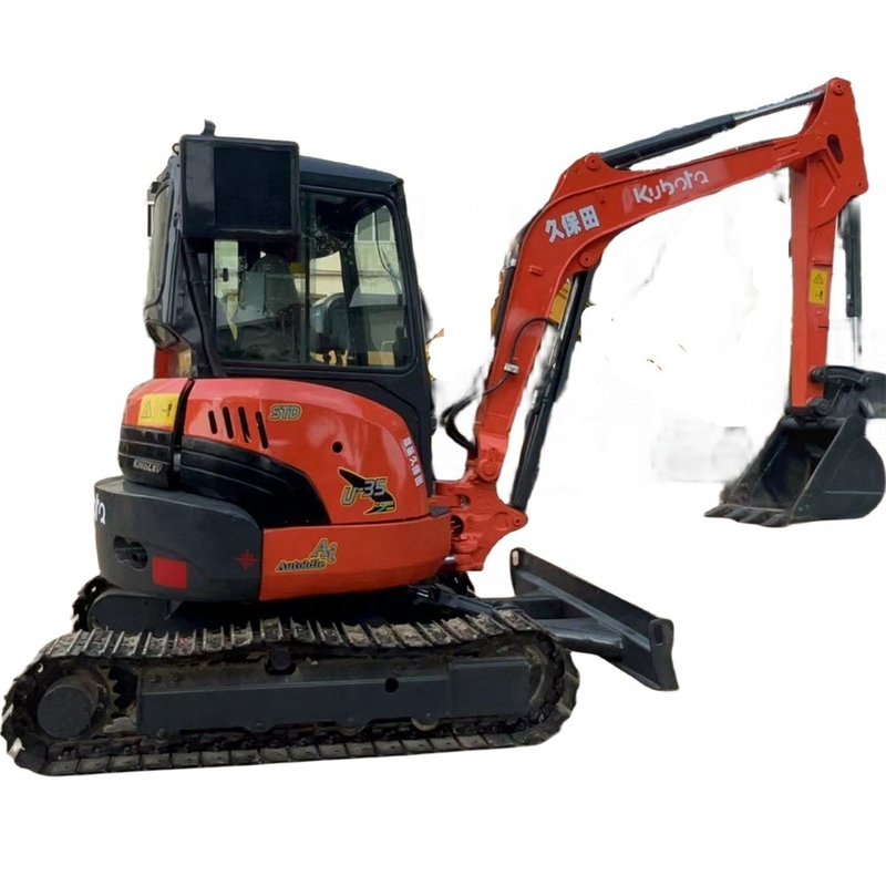 Excavadora hidráulica de segunda mano Kubota U35 con diseño Crawlerl y bajas horas de trabajo