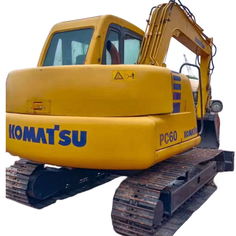 Excavadora original Komatsu PC60 de Japón de 6 toneladas Excavadora de rastreo con cubo de 0,35 m3