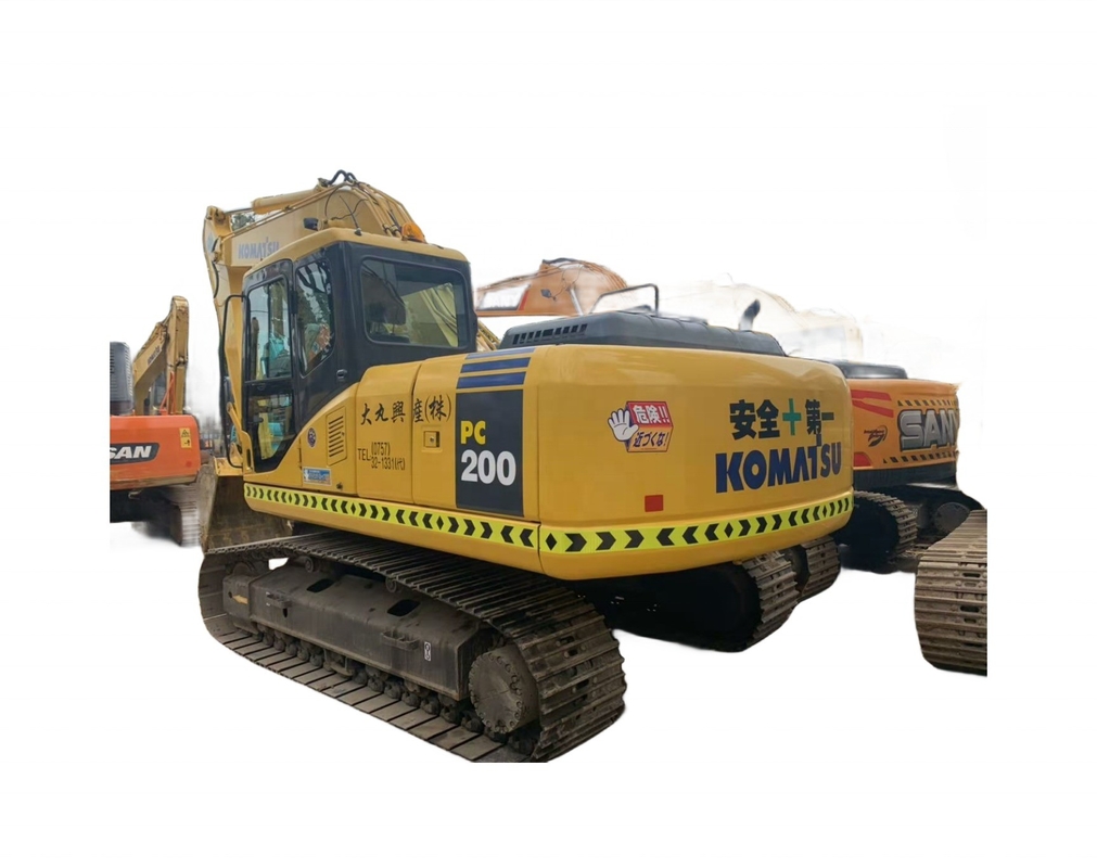 Excavadora Komatsu PC200-7 con motor original japonés y sistema hidráulico avanzado