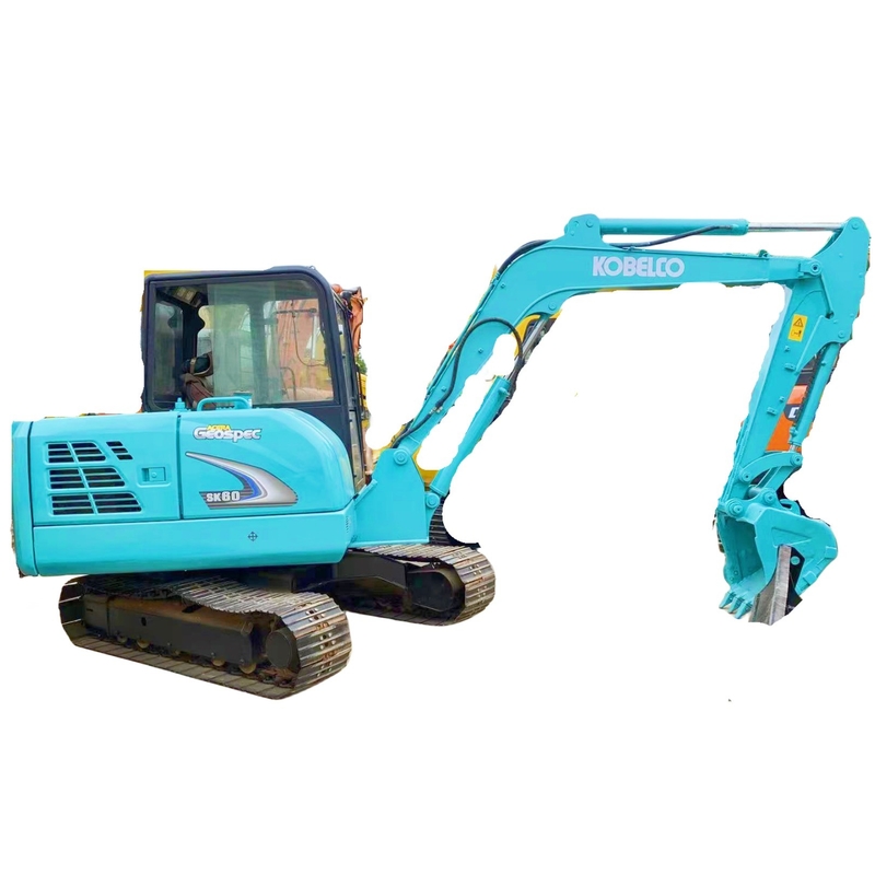Excavadora mini Kobelco SK60 usada con válvula hidráulica Denison Horas de trabajo bajas 0-2000