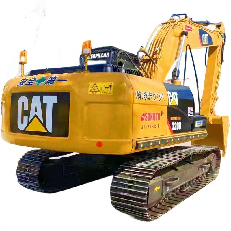 Excavadora de la oruga de segunda mano Usada CAT 320D máquina excavadora de rastreo Peso 20000 KG