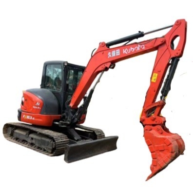 Excavadora de 6 toneladas KUBOTA KX163 con horas de trabajo bajas y bomba hidráulica original japonesa