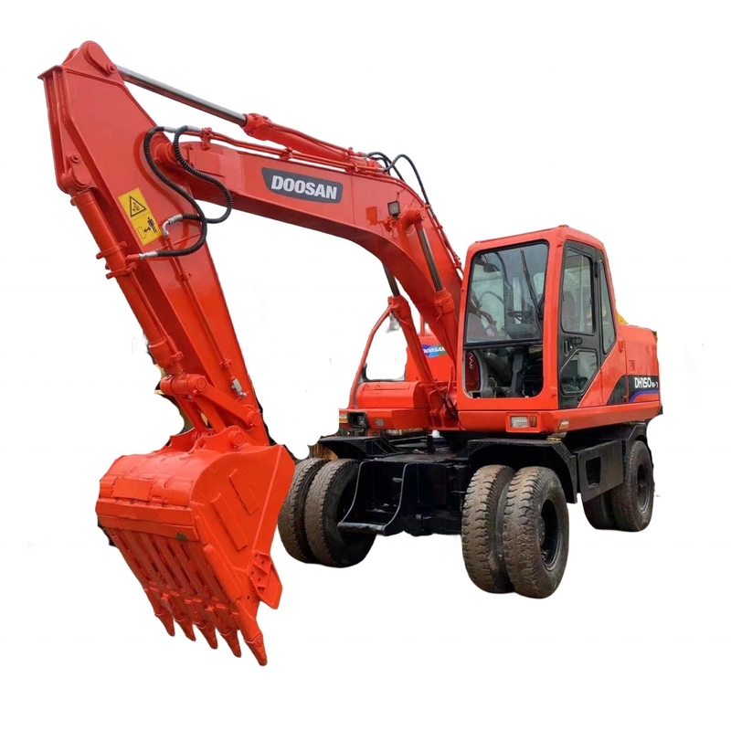 2022 DOOSAN DH150-7 Excavadora de ruedas con bajas horas de trabajo y buen rendimiento