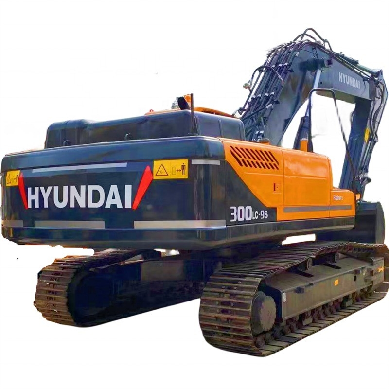 Excavadora de segunda mano Hyundai 300lc-9s Excavadora usada con color original y motor diesel