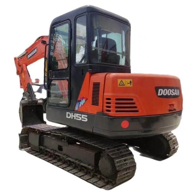 Excavadora Doosan DH55 Crawler 5.5 toneladas de color original Mini Excavadora usada en Shanghai
