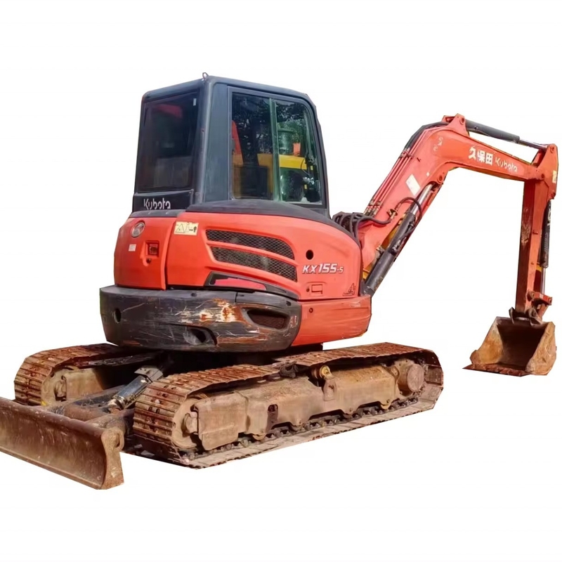 Excavadora de 5 toneladas Japón Kubota KX155-5 Excavadoras usadas para sus necesidades comerciales