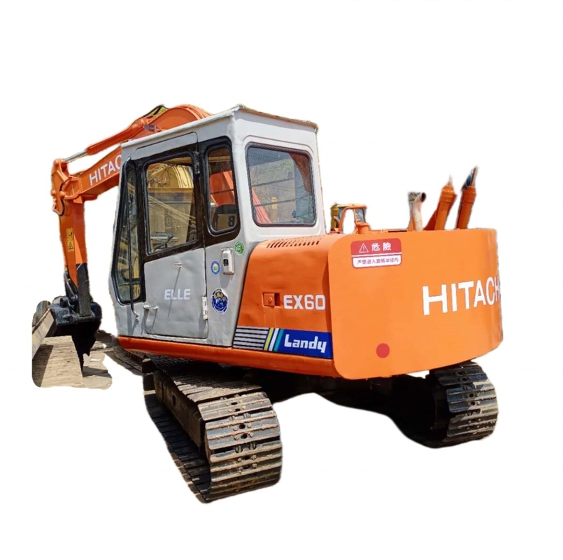Motor Quancai HITACHI EX60 Excavadora de 6 toneladas Excavadora de rastreo con capacidad de cubo de 0,32 m3
