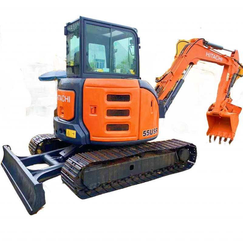 Alta eficiencia de trabajo HITACHI ZX55USR mini excavadora 5.5 toneladas peso de operación utilizado