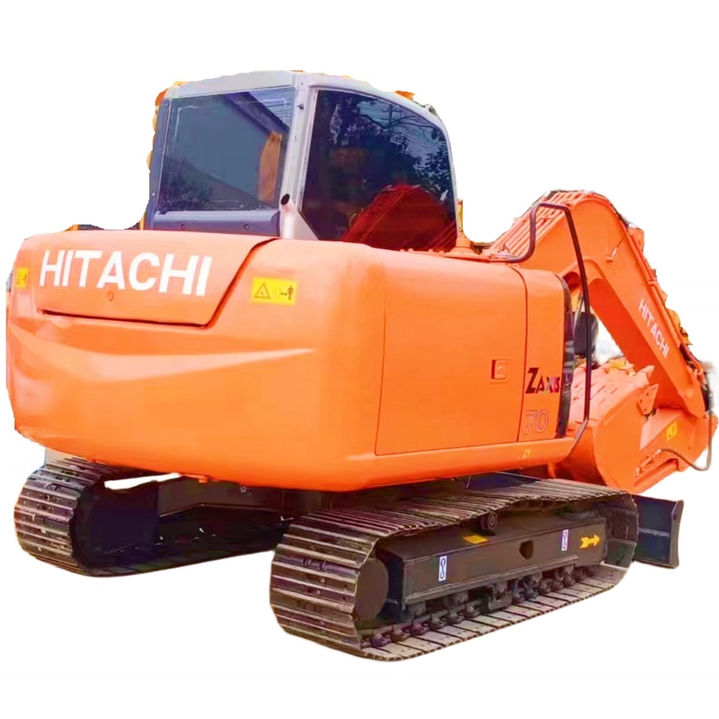 Excavadora usada Hitachi ZX70 Profundidad máxima de excavación de 4170 mm y peso de operación de 7 toneladas