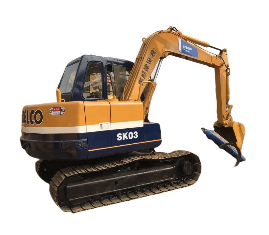 Color original utilizado KOBELCO SK03 Excavadora excavadora con horas de trabajo bajas en Shanghai