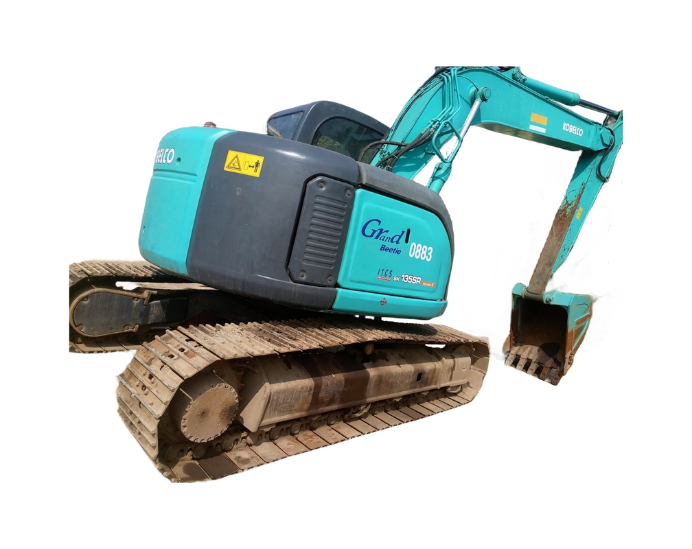 KOBELCO Excavadora de rastreo usada SK135S en buen estado original de pintura excavadora hidráulica