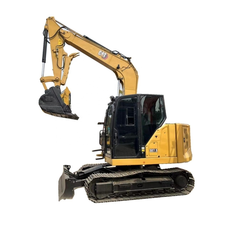 Excavadora mini Caterpillar 307.5 usada de Japón Horas bajas y peso de la máquina de 7500 KG