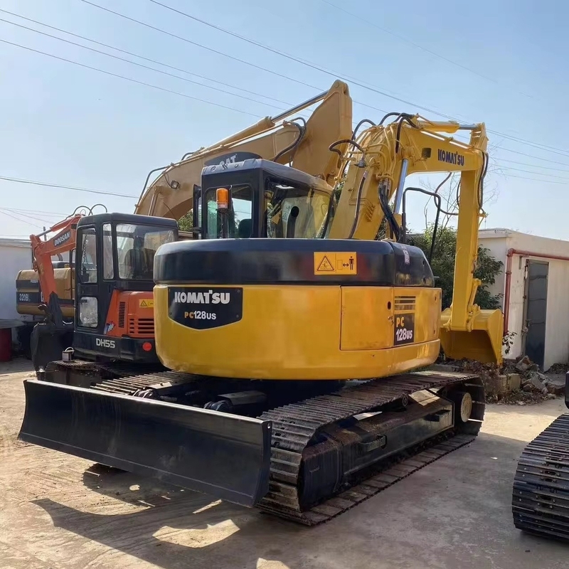 12000 KG Komatsu PC128 Excavadora utilizada excavadora de rastreo hidráulico para trabajos pesados