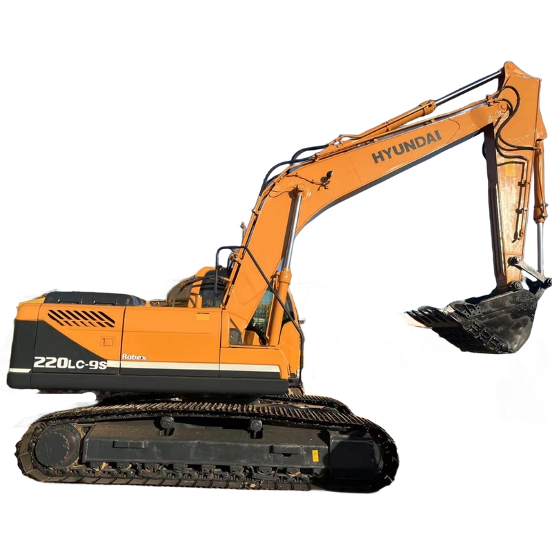 Excavadora Hyundai 220LC-9S y en buenas condiciones para sus proyectos en stock