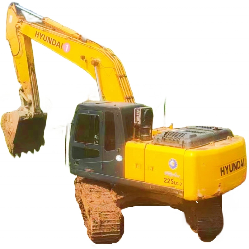 Buena condición HYUNDAI 225LC-7 excavadora de segunda mano para la construcción y la agricultura