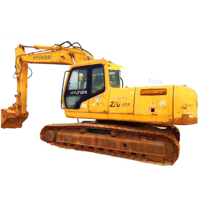 Corea Original 22Ton Hyundai 220LC-5 de segunda mano Excavadora de rastreo con buen rendimiento
