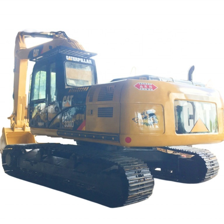 Excavadora amarilla usada de 20 toneladas en buen estado Excavadora CAT 330D de segunda mano