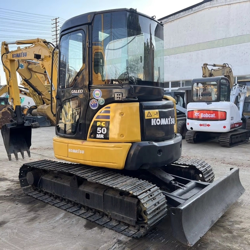 Buena condición excavadora Komatsu PC50 de segunda mano color original y tipo de rastreador