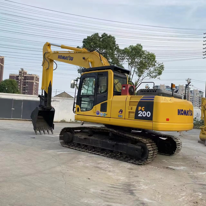 Original KOMATSU PC200-8 excavadora de 20 toneladas de segunda mano con horas de trabajo bajas