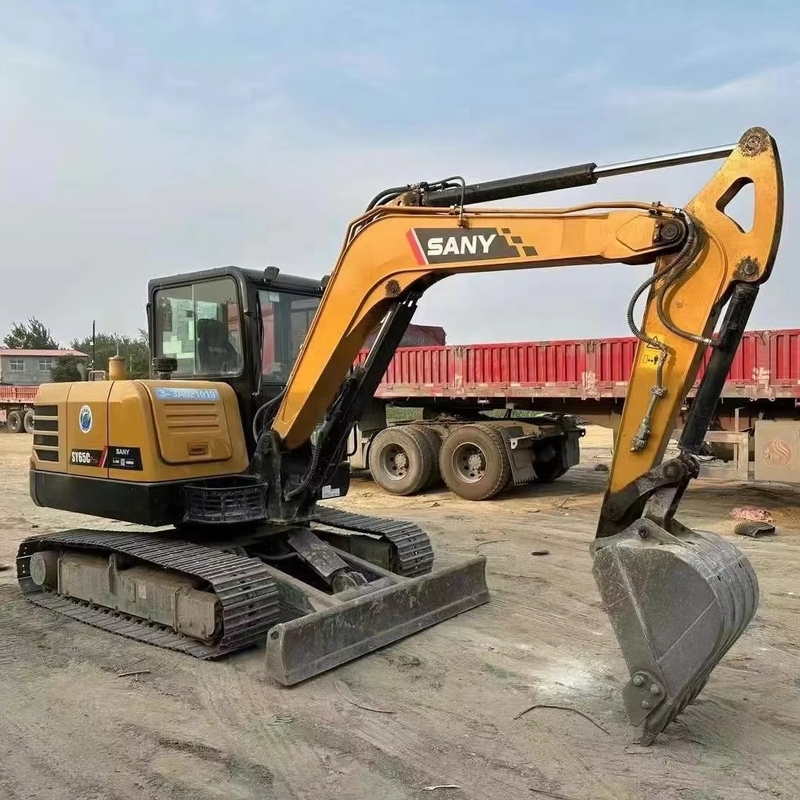 Excavadora de 5 toneladas utilizada Sany SY55 pintura original Excavadora hidráulica de tamaño mediano