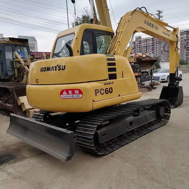 Excelente estado de uso Komatsu PC60 Excavadora de 6 toneladas lista para trabajar Excavadora de rastreo